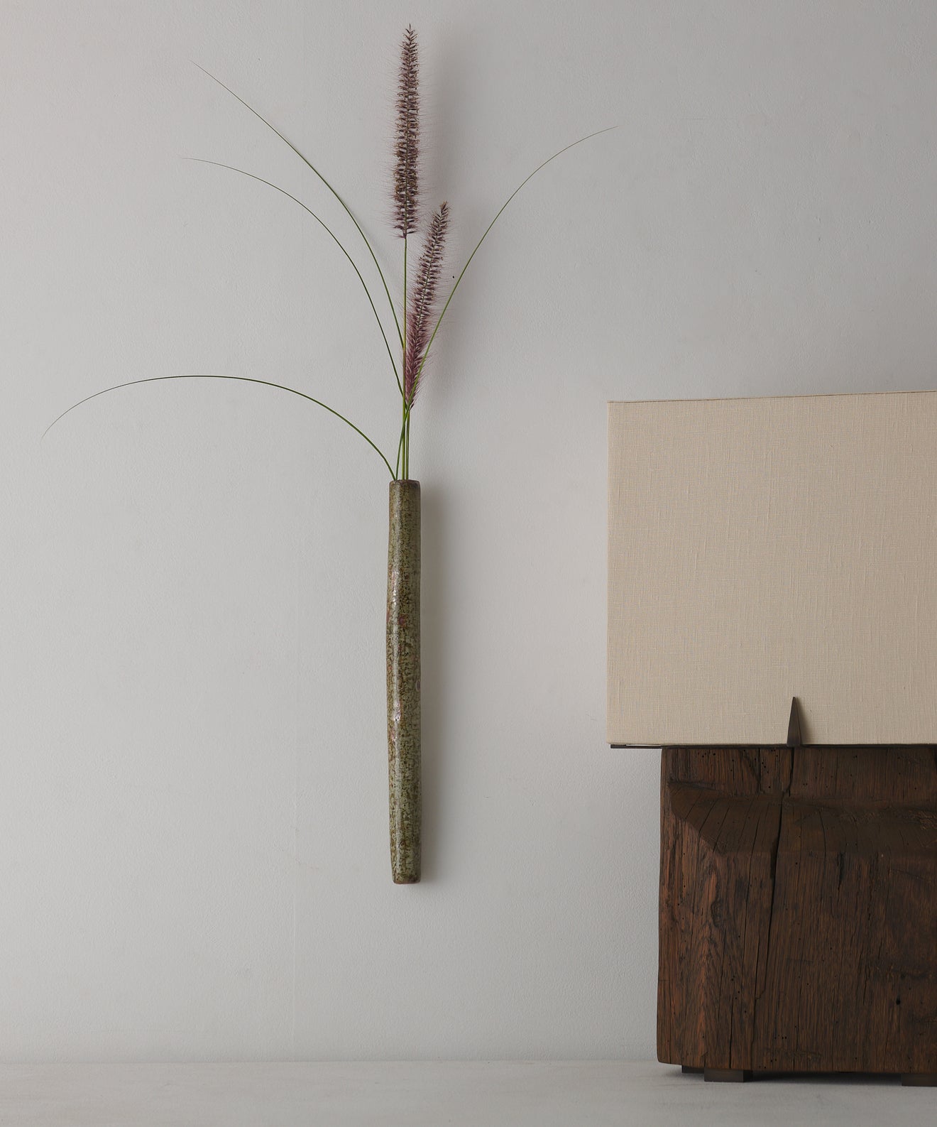 WALL BUD VASE WITH STERLING WIRE HOOK BY CIRILO DOMINE